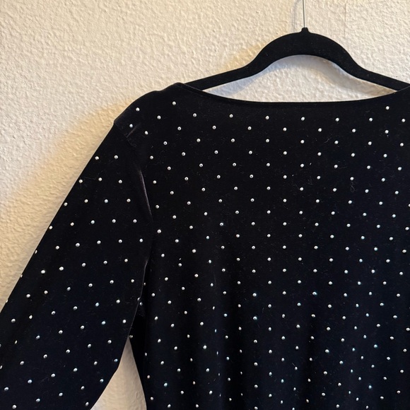 H&M Velvet Rhinestone Dress - Picture 6 of 11